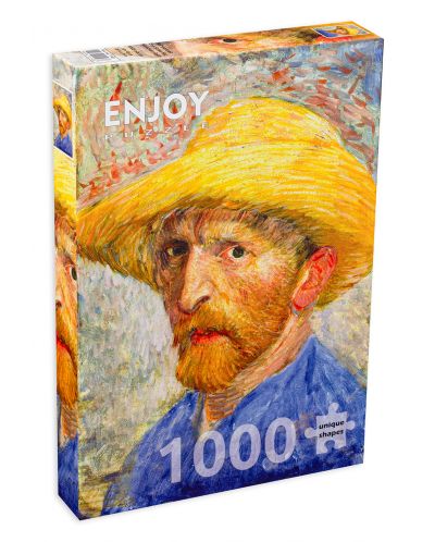 Puzzle Enjoy de 1000 piese - Self-portrait with a Straw Hat - 1